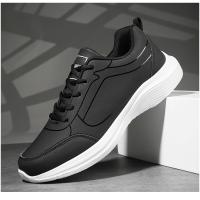 Zapatillas de deporte de cuero de alta calidad para hombre, zapatos informales impermeables, zapatillas ligeras para correr al aire libre, Tenis deportivos, zapatos planos masculinos - details 25