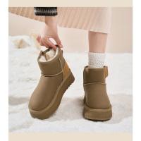 Botas de nieve, nueva moda 2025 con botines sencillos, zapatos de algodón cálidos - details 16