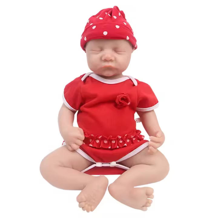 Muñeca de Silicona Renacida IVITA Muñeca Suave Realista para Niños Juguete Educativo de 16.92 pulgadas - 1