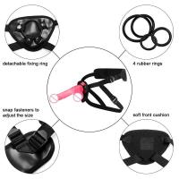 Leten-consolador grande con correa suave y realista, juguete erótico para masturbadores vaginales lésbicos de silicona, ventosa pequeña, pene grueso - details 12