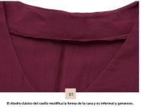 Y verano temperamento europeo americano ropa de mujer Collage manga corta cuello en V vestido de una línea - details 0