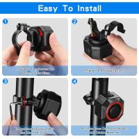 Luz de Alarma para Motocicleta Anchtek con Sensor de Frenos Automáticos Carga USB Control Remoto Inteligente para Bicicleta Antirrobo - details 10