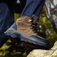 Zapatillas De Deporte De Aventura De Caña Alta Unisex De Talla Grande, Agarre Duradero, Antideslizante, Con Cordones, Comodidad, Ideal Para Botas De Senderismo Al Aire Libre, Calzado Para Hombre - details 10