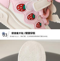 Zapatos de tablero para niñas primavera y otoño nuevos zapatos deportivos de cuero para niñas estudiantes Velcro casual compañeros de clase zapatos de dibujos animados - details 4