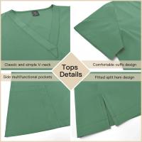 Uniforme médico ajustado para mujer, conjuntos de batas, accesorios de enfermería, batas de cirugía hospitalaria, clínica Dental, salón de belleza, ropa de trabajo - details 2