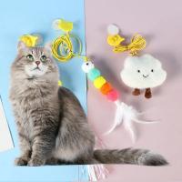 Juguete de Cola para Gatos Disco Adhesivo Colgante Elástico con Campana - details 0