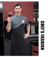 Chaqueta de cocina, uniforme de Catering, ropa de Chef de manga corta, camarera de Hotel, restaurante, ropa de trabajo, panadería, abrigo de Chef de Sushi, camisa de cocina - details 15
