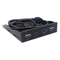 Panel de disquete USB 3,2 GEN1 TYPE-C, HUB de 3,5 pulgadas, 19 pines a Puerto C, enchufe Reversible, 5Gbps - details 0
