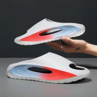 Pisando zapatillas de mierda tendencia de desgaste de verano de los hombres pintura EVA deportes al aire libre fondo suave playa zapatillas de coco de los hombres - details 14