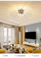 Lámpara de Cristal con Colgante de Arce TOMAXIN G9 70CM para Decoración de Sala de Comedor y Dormitorio Luz de Techo Emisora de Color Cambiable Estilo Moderno Producto Normal - details 4