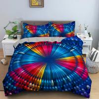 Funda de Edredón 3D Tema Espacial Microfibra Sencillo Doble Twin Queen King Tamaño 2/3 Piezas Juego de Ropa de Cama - details 16