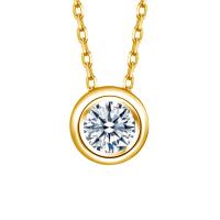 Collar de Oro Real 18k con Colgante de Moissanite 0.5ct Joyería Fina de Diamante AU750 Regalo de Boda o Aniversario para Mujeres 2024 Nuevo Material Metal Recomendado para Mayores de 12 Años - details 5