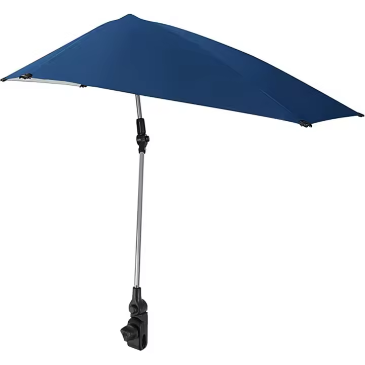 Adjustable Beach Umbrella,360-Degree Swivel Chair Umbrella with Universal Clamp,Great for Beach Chair, Patio Chair - 1