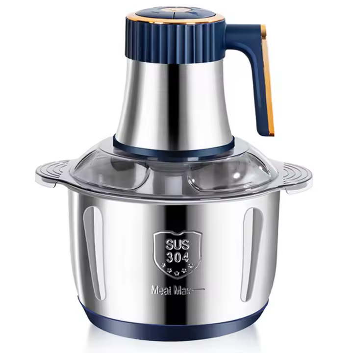 Picadora de carne Eléctrica multición, trituradora de productos de alimentación de 5L, procesadora de frutas y verduras, de cocina, enchufe de la UE - 1