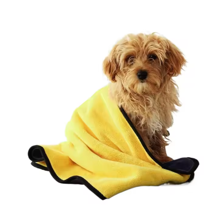 Toalla de playa de microfibra Kwispel, toalla de baño para perros, ultra absorbente, toalla de secado rápido para perros pequeños, medianos y grandes - 1