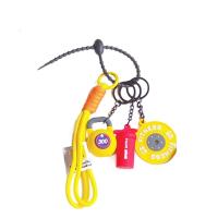 Llavero de fitness tejido a mano, mini mancuerna antipérdida, llavero para amantes del gimnasio, colgante de cuerda de nailon con placa de peso. - details 4