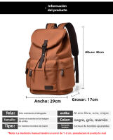 Mochila de Lona Elegante Impermeable Multifuncional para Portátil 15.6", Diseño Profesional Ligero - details 4