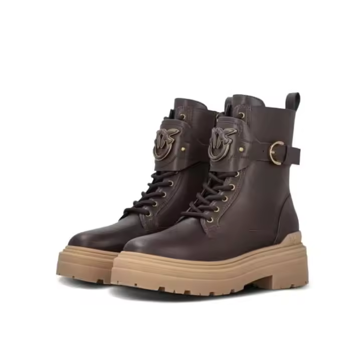 Botas Chelsea de mujer de tendencia completa de invierno en color verde oscuro con plataforma con forro de cuero y diseño plano suave - 1
