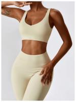 Traje de Yoga Deslizante para Mujer Entrenamiento de Baile Secado Rápido Fitness y Ocio Conjunto de Deporte de Dos Piezas Chaleco+Pantalones - details 22
