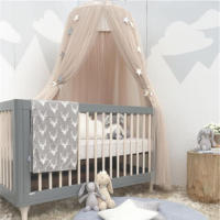 Cuna de Tienda para Bebés Ins para Niños con Malla Encrptada con Estrellas de Princesa Diseño de Domo Transpirable Material Amigable con la Piel - details 8