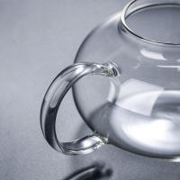 Tetera de vidrio grueso de 250ml/600ml/1000ml, elegante, ligera, para hacer té perfumado, té verde - details 0