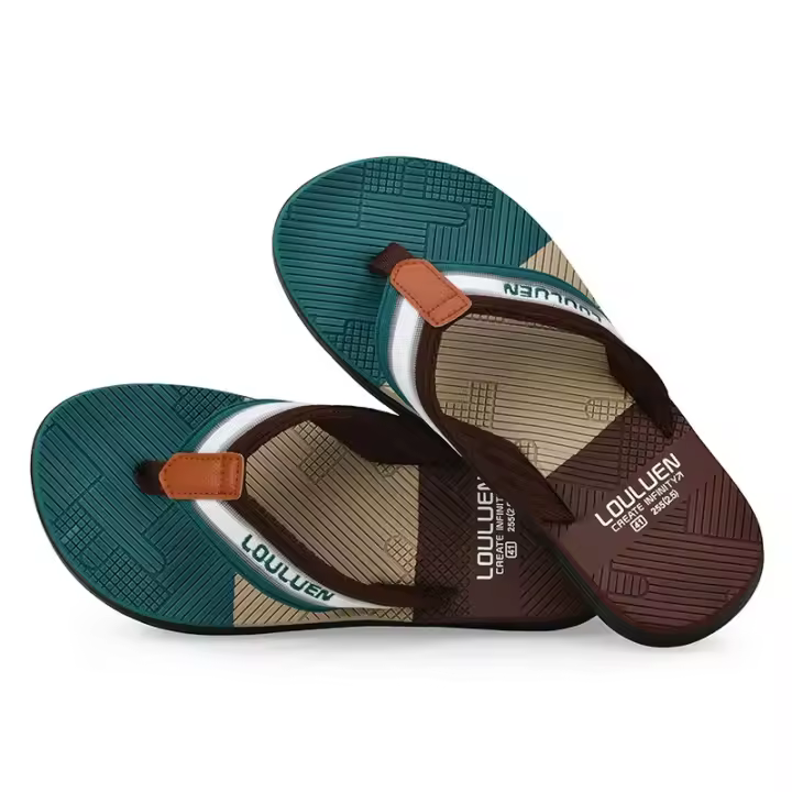Chanclas antideslizantes 2025, zapatillas de playa personalizadas para hombre, suela suave para hombre, para uso en exteriores, zapatillas frescas. - 1