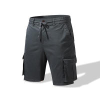 Pantalones cortos informales de algodón 2024 para hombre, Shorts holgados de cintura elástica con múltiples bolsillos, a la moda, novedad de verano 100% - details 1