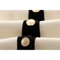 BUNO- chaqueta de punto de verano para mujer, nueva moda informal, clásico, cuello redondo, un solo pecho, suéter de manga corta, abrigo, Tops - details 6