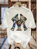 Camiseta Casual de Manga Media de Algodón Puro de Alta Calidad Estilo Coreano Moderno Versátil - details 3