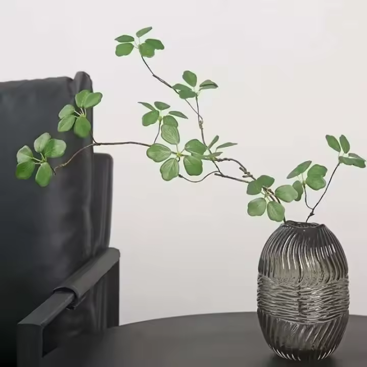 Hoja artificial de Guanyin, 90cm/35,4 pulgadas, estilo Pastoral fresco, mesa para sala de estar, plantas de ración - 1