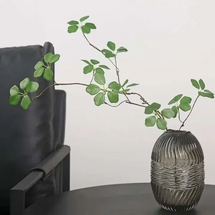 Hoja artificial de Guanyin, 90cm/35,4 pulgadas, estilo Pastoral fresco, mesa para sala de estar, plantas de ración - 1