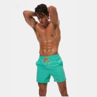 Pantalones cortos de playa de secado rápido para hombre, lona impermeable, transpirable, de alta elasticidad, estilo informal de cintura media - details 19