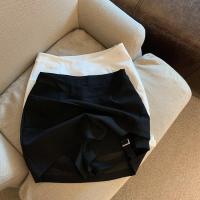 Falda corta de verano para mujer estilo irregular con lazo pantalones de mezclilla de moda - details 2