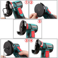 Amoladora Angular sin Escobillas YIKODA Mini 12V Herramienta de Molienda y Pulido Inalámbrica con Batería para DIY Potencias Ajustables - details 3