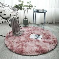 Alfombra peluda redonda pequeña con estampado de teñido anudado, tapete colorido antideslizante para sala de estar y dormitorio, alfombrilla suave para el suelo de invierno, 40/60cm - details 31