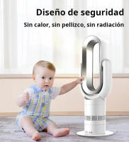 Ventilador eléctrico sin hojas Calefacción y refrigeración simple de doble uso Control remoto Calentador silencioso Ventilador de circulación de aire de viento natural - details 3