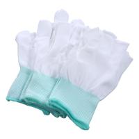 Protección solar para ciclismo al aire libre, guantes de nailon de Color sólido para hombre, guantes antideslizantes con dos dedos para pantalla táctil - details 16
