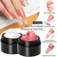 Nuevo Pegamento de Cinco en Uno Sin Pegado en las Manos, Sin Papel, Pegamento de Fototerapia de Extensión Rápido y Indoloro para Salón de Uñas de Plástico - details 5