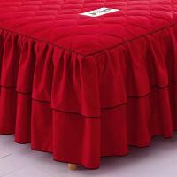 Funda de colchón de lujo para pareja, colcha de falda con volantes, elástica, ajustada, individual y doble, sábana para 2 personas, 150, 180x200 - details 15