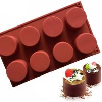 Molde Redondo de Silicona para Tartas 8 Cavidades Cubierto con Chocolate - details 1