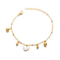 Elegante pulsera de cadena de plata con colgante de flor de cristal, regalos para mujer - details 3