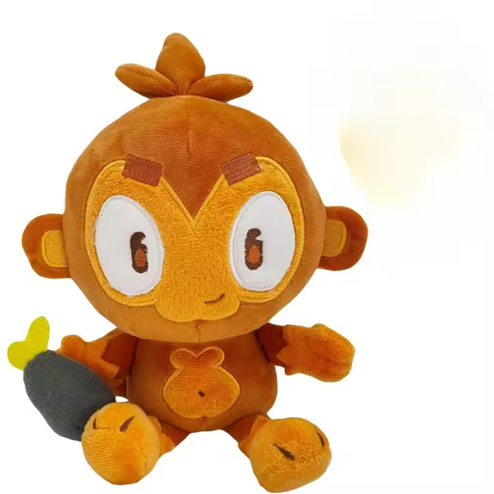 Dart Monkey Plush Bloons TD 6, mono de peluche, regalo para niños y fanáticos - 1