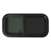 Ventana de caravana de vidrio para autocaravana Universal, 600 mm x 300mm, con hoja de espesor, color negro - details 4