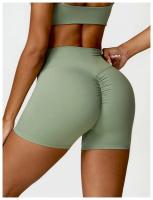 Pantalones Cortos de Cintura Alta de Yoga Ouwu Anti-Esqüí, Ideal para Ciclismo, Correr, Entrenamiento Intenso, Gimnasio Ropa Deportiva para Mujeres - details 14