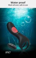 Vibrador de Doble Anillo Control Remoto Masaje de Testiculo Atraso de Ejaculación - details 5