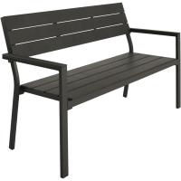 Taburete Moderno de Jardín para Dos Personas Estructura de Aluminio Resistente - details 0