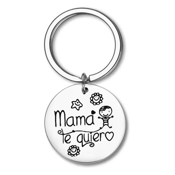 Pulsera y Llavero de "MAMA Te quiero" para mujer,creativo,joyería de moda,regalo de joyería,regalo del día de la madre - 1