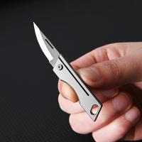 Mini cuchillo plegable TC4 de aleación de titanio Portátil, cuchillo colgante, desembalaje express, cuchillo de bolsillo, herramienta EDC para regalo - details 18