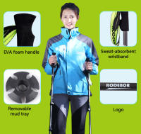 Varillas de Carbono para Senderismo 2pcs Mango Recto de EVA Secciones Trípticas Ideal para Escalada y Excursiones al Aire Libre - details 2