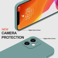 Funda de Silicona Líquida para iPhone A Prueba de Golpes, Suave y Elegante para Modelos 15, 14, 13, 12, 11 Pro Max Mini X Xr XS 7, 8 Plus Se 2020 - details 1